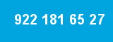 922 181 65 27